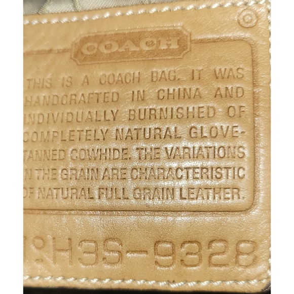 Coach Vintage 9328 Leather Color Saddle Slim Soho Satchel Bag - Picture 9 of 12